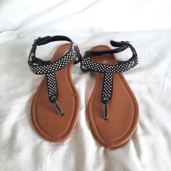 RHINESTONE SANDALS - Picture 1 of 5